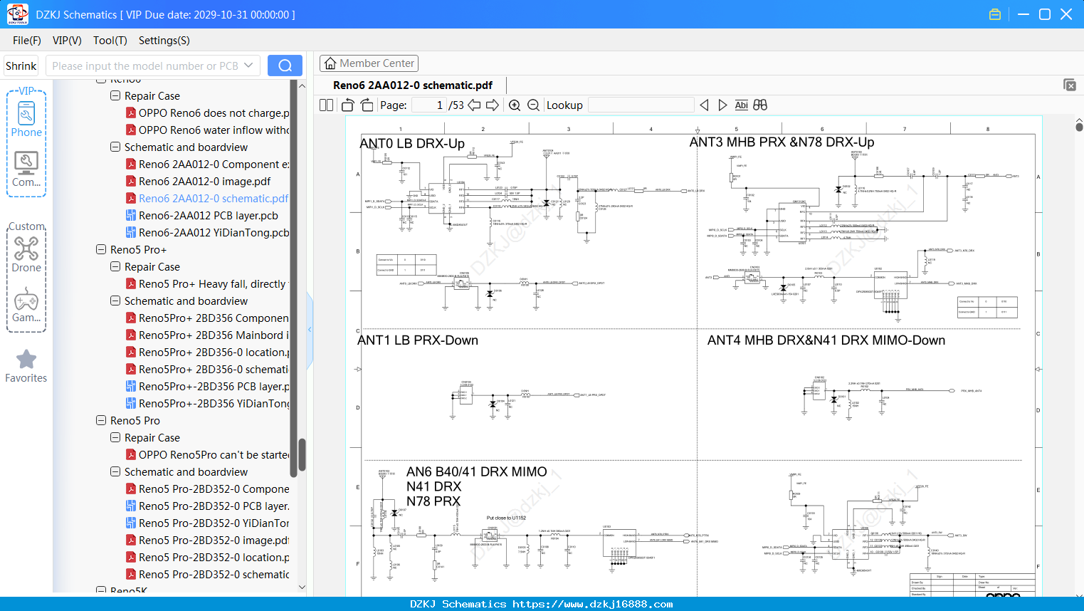 OPPO Reno6 2AA012-0 Schematic